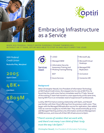NIH Federal Credit Union Case Study - Optiri