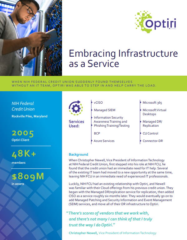 NIH Federal Credit Union Case Study - Optiri
